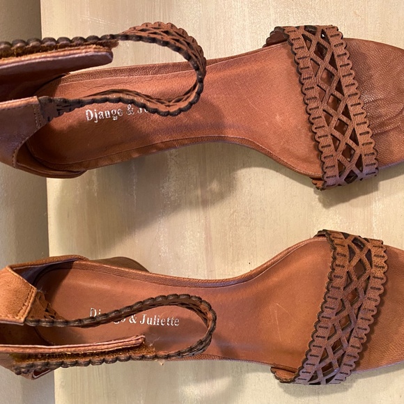 Tan Leather Sandals - Picture 3 of 7